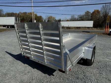 New 2026 Aluma 6812H-ESA-S-TG One Foot Sides, One Piece Gate Utility Trailer