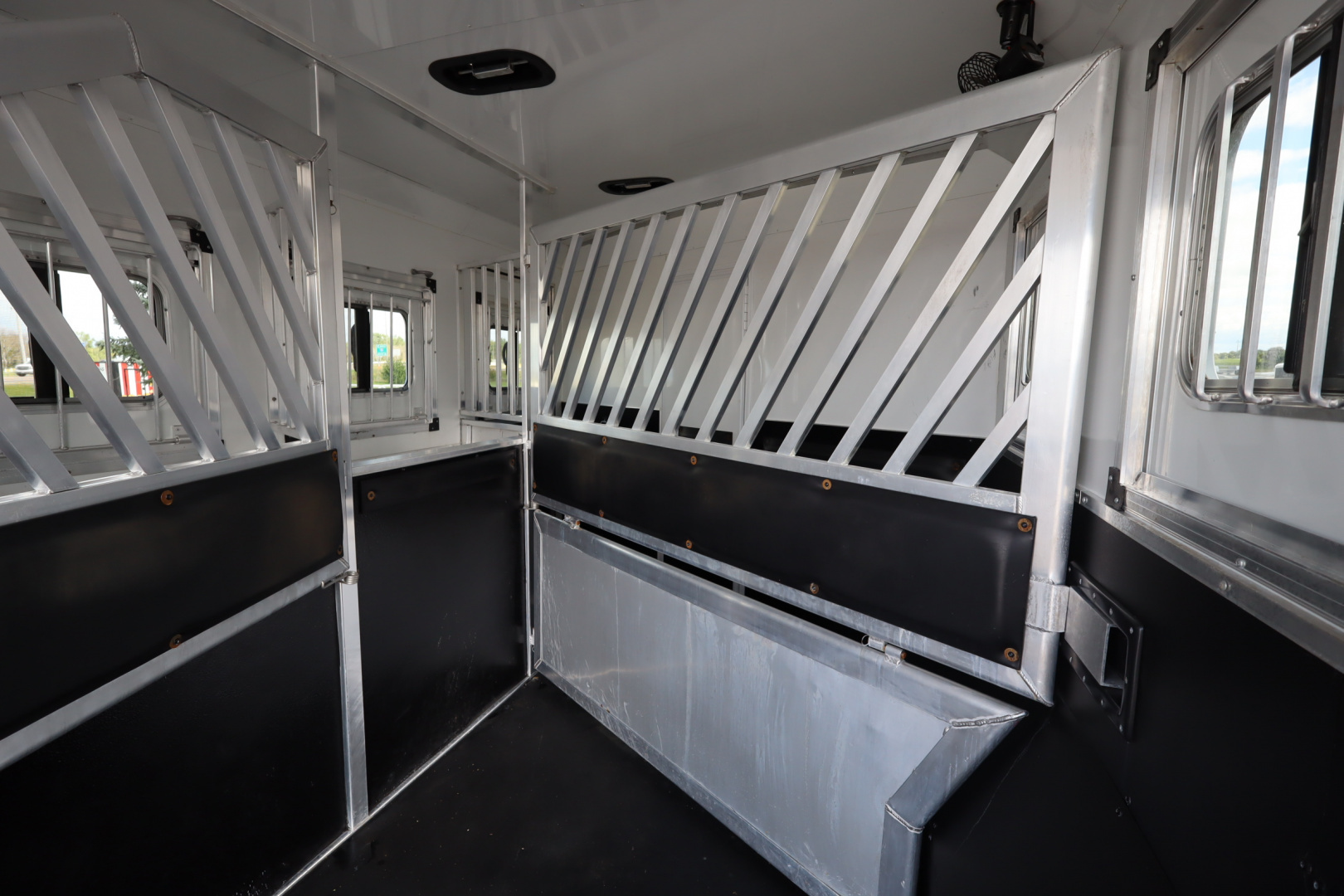 Used 2017 Bison Trailers 3 Horse LQ W/Slide-out Horse Trailer