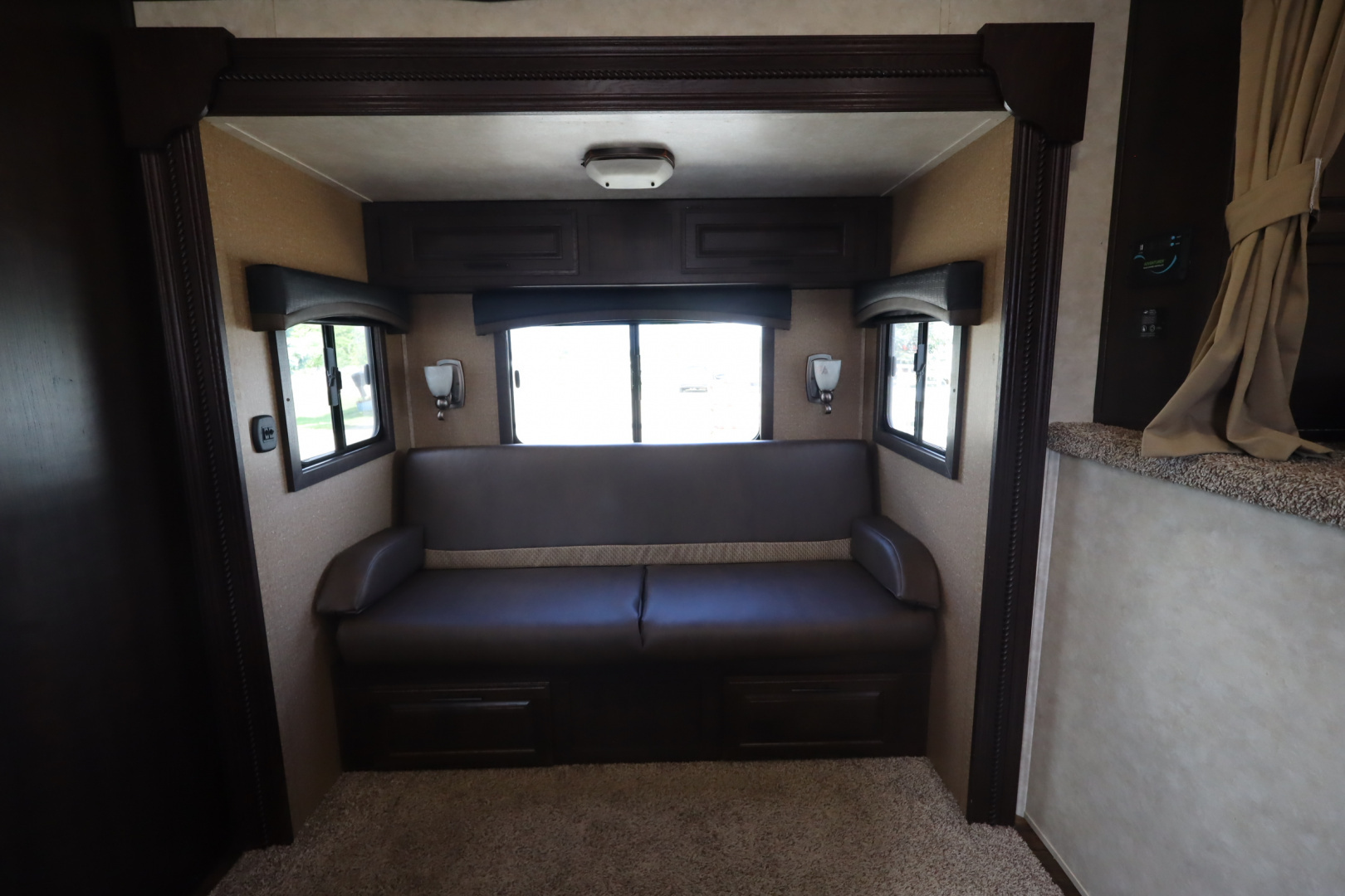 Used 2017 Bison Trailers 3 Horse LQ W/Slide-out Horse Trailer