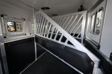 Used 2017 Bison Trailers 3 Horse LQ W/Slide-out Horse Trailer