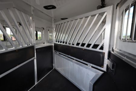 Used 2017 Bison Trailers 3 Horse LQ W/Slide-out Horse Trailer