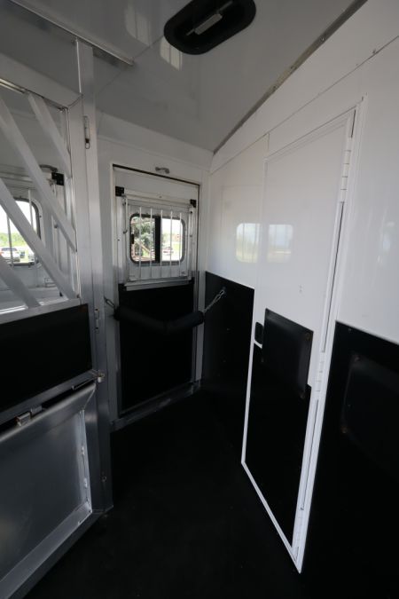 Used 2017 Bison Trailers 3 Horse LQ W/Slide-out Horse Trailer