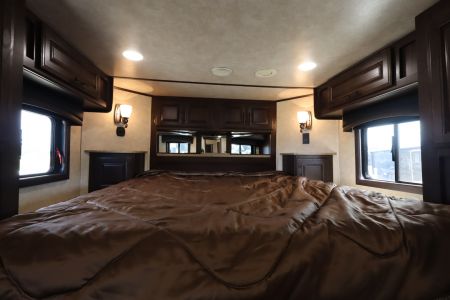 Used 2017 Bison Trailers 3 Horse LQ W/Slide-out Horse Trailer