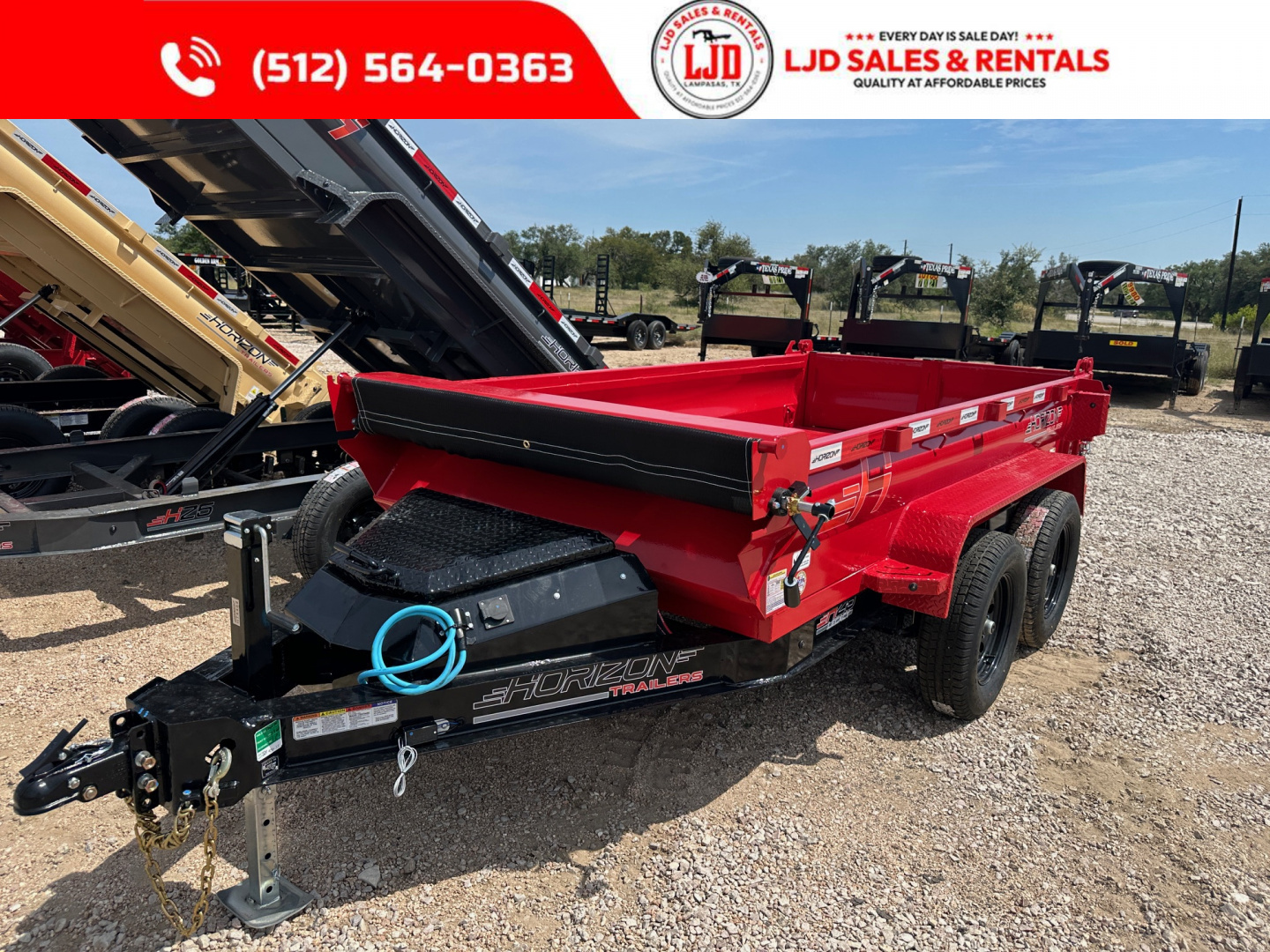 New 2026 Horizon - Dump Trailer - 5' X 10' X 18"