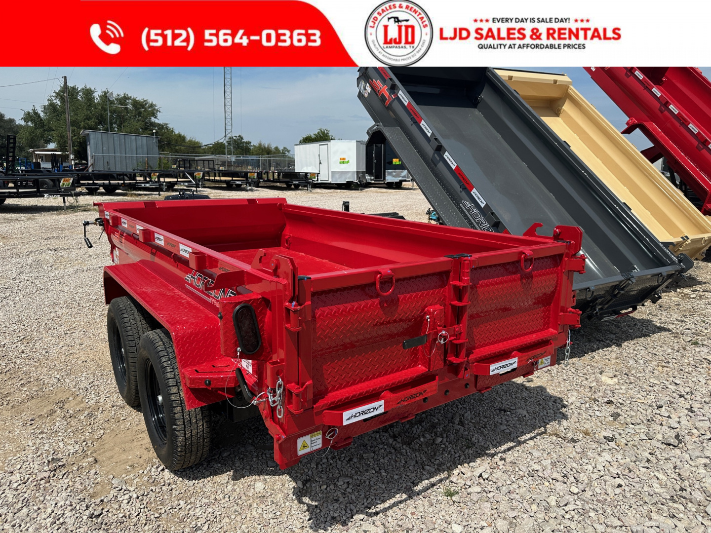 New 2026 Horizon - Dump Trailer - 5' X 10' X 18"