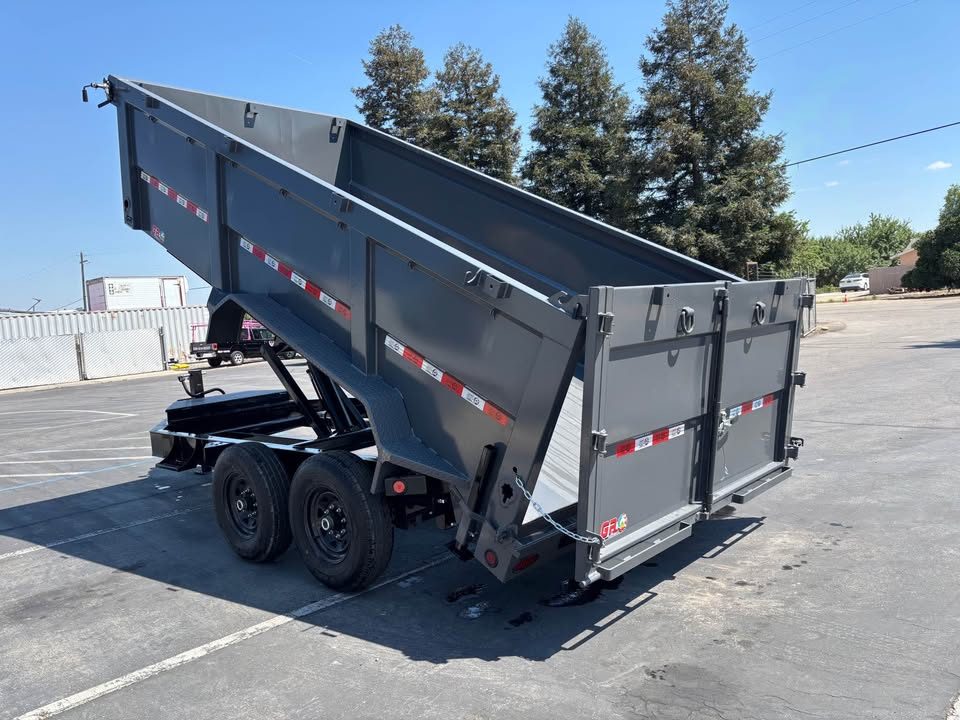 New 2026 GR 7'x14'x 42" Walls Low-Profile Design Dump Trailer 14,000 lbs GVWR