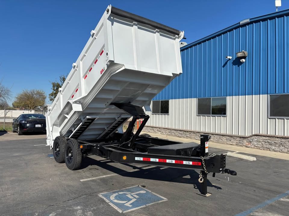 New 2026 GR 7'x14'x 42" Walls Low-Profile Design Dump Trailer 14,000 lbs GVWR