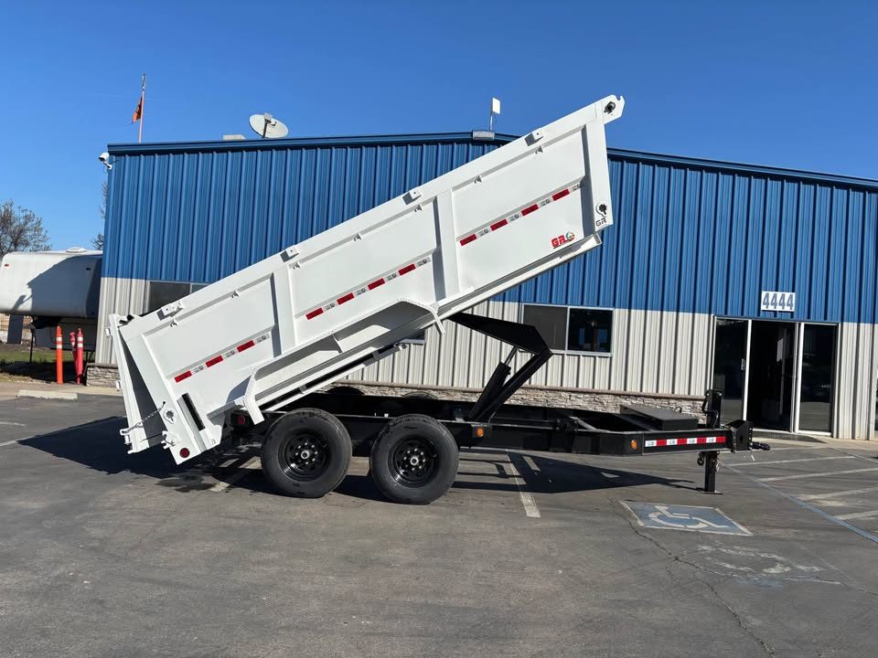 New 2026 GR 7'x14'x 42" Walls Low-Profile Design Dump Trailer 14,000 lbs GVWR
