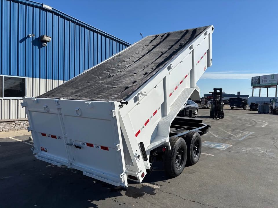 New 2026 GR 7'x14'x 42" Walls Low-Profile Design Dump Trailer 14,000 lbs GVWR