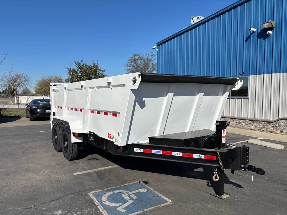 New 2026 GR 7'x14'x 42" Walls Low-Profile Design Dump Trailer 14,000 lbs GVWR