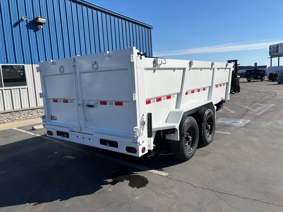 New 2026 GR 7'x14'x 42" Walls Low-Profile Design Dump Trailer 14,000 lbs GVWR