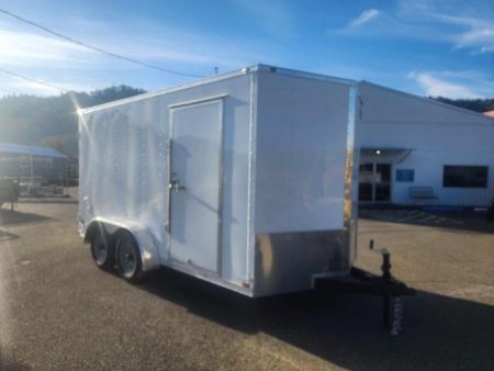 New ENCLOSED CARGO BOX 2026 CONTINETAL VHW714TA2 7x14 TRAILER RAMP