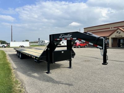 New 2026 Delta Mfg 210HGN 32' x 8'6" Flatbed Trailer