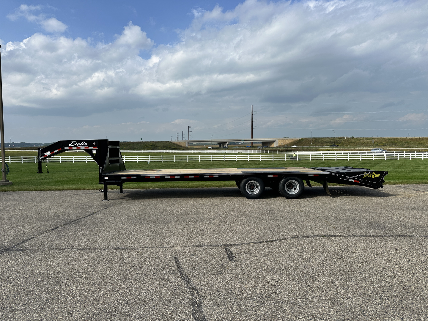 New 2026 Delta Mfg 28' x 8'6" 210GN Flatbed Trailer