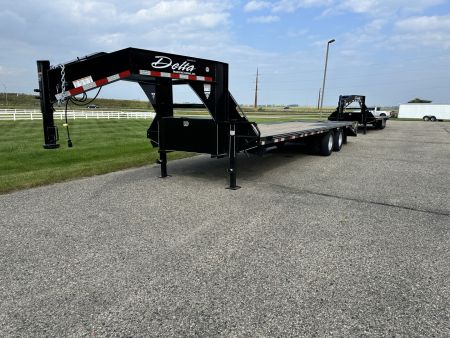 New 2026 Delta Mfg 28' x 8'6" 210GN Flatbed Trailer