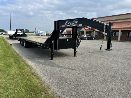 New 2026 Delta Mfg 28' x 8'6" 210GN Flatbed Trailer