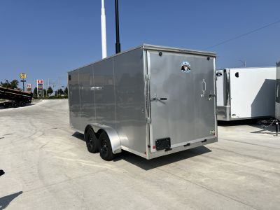 New NEW 2027 Bighorn R&M 7x16 + 2’V SUPERIOR QUALITY Rear Ramp Enclosed Cargo Trailer 5017