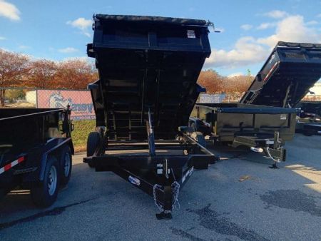 New 2026 Hawke Trailers 7X12TA 12K Low Profile Scissor Dump Trailer