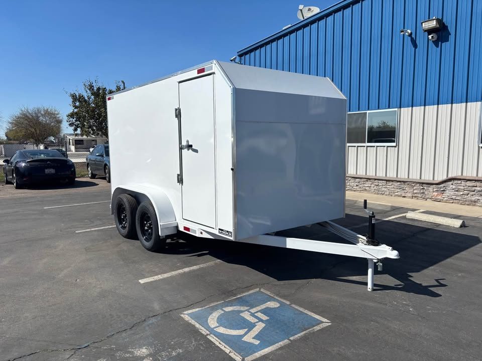 New 2026 Tru Enclosed Cargo Tandem Trailer Ramp or Barn Door 6x12x6 7,000 GVWR