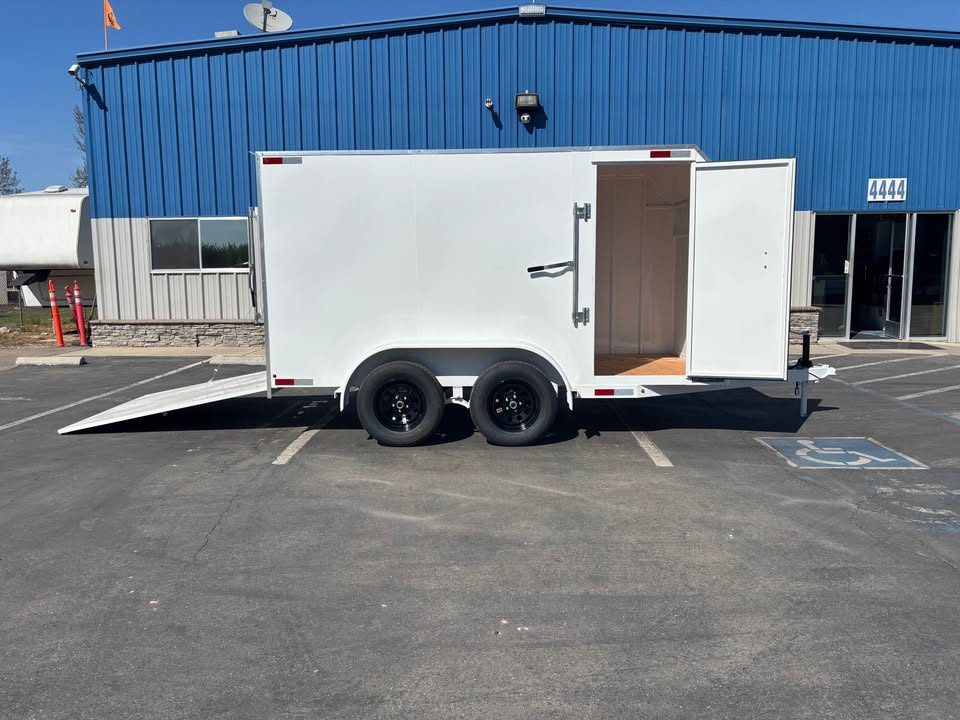 New 2026 Tru Enclosed Cargo Tandem Trailer Ramp or Barn Door 6x12x6 7,000 GVWR