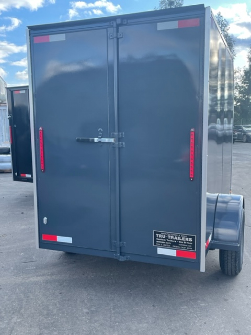New 2026 TRU Enclosed /Cargo Trailer Ramp or Barn Door White, Black , or Grey 5'x8'x6