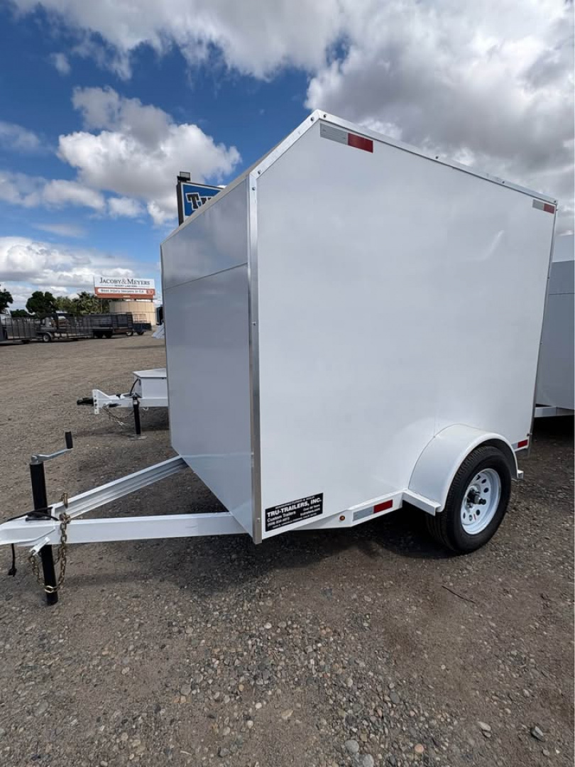 New 2026 TRU Enclosed /Cargo Trailer Ramp or Barn Door White, Black , or Grey 5'x8'x6