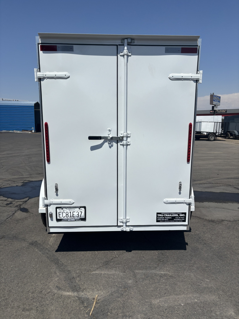 New 2026 TRU Enclosed /Cargo Trailer Ramp or Barn Door White, Black , or Grey 5'x8'x6