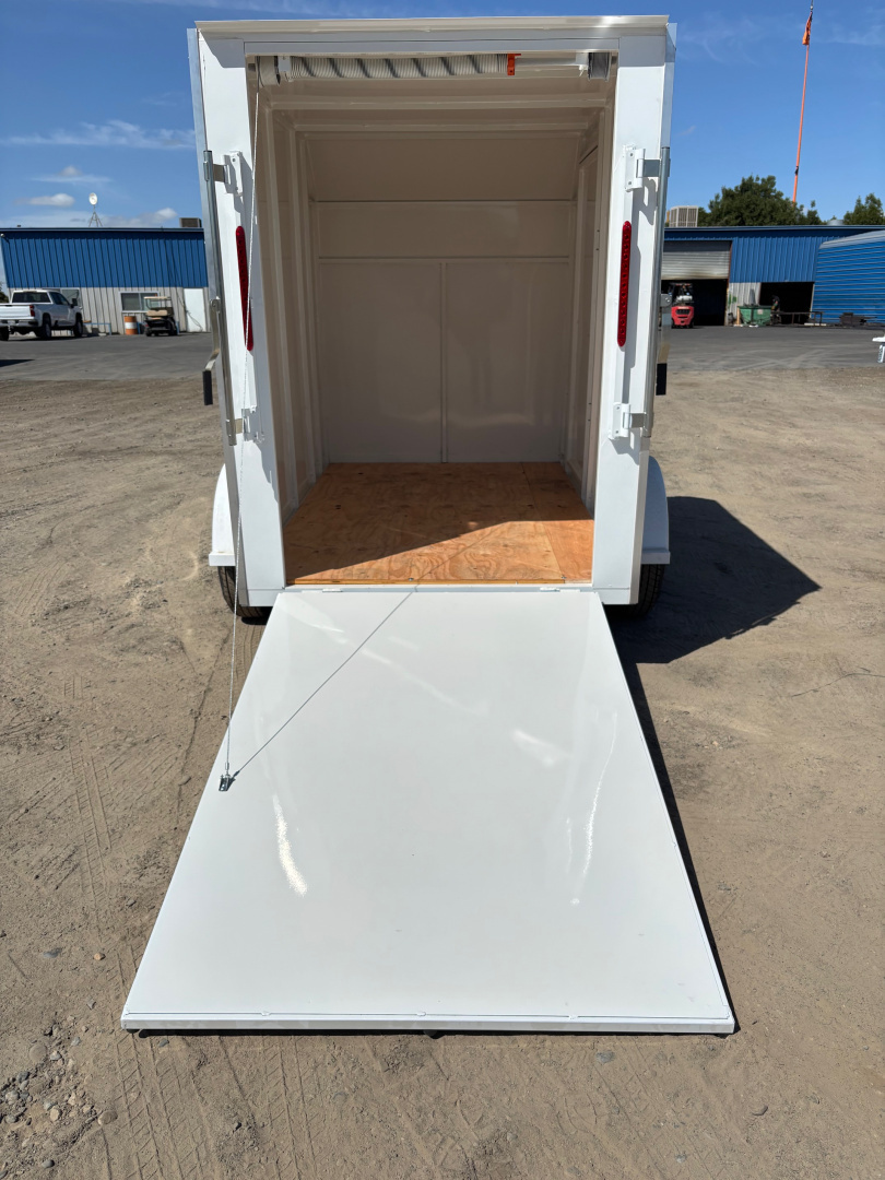 New 2026 TRU Enclosed /Cargo Trailer Ramp or Barn Door White, Black , or Grey 5'x8'x6