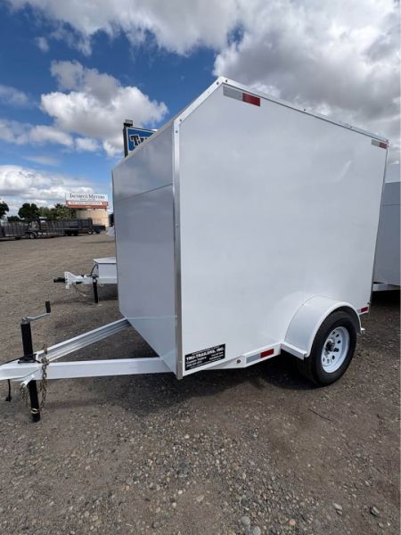 New 2026 TRU Enclosed /Cargo Trailer Ramp or Barn Door White, Black , or Grey 5'x8'x6