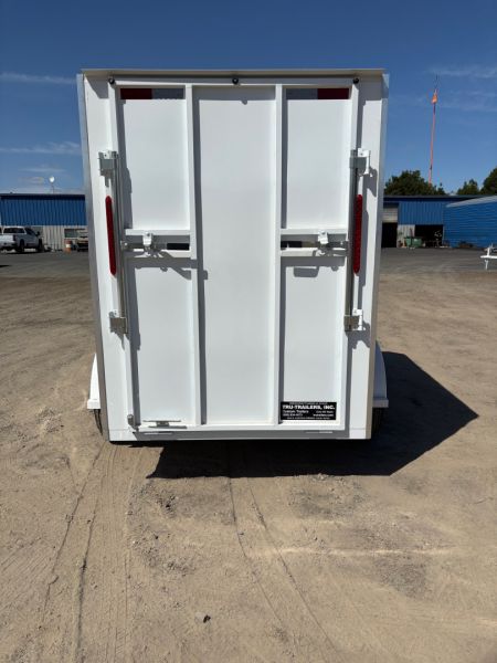 New 2026 TRU Enclosed /Cargo Trailer Ramp or Barn Door White, Black , or Grey 5'x8'x6