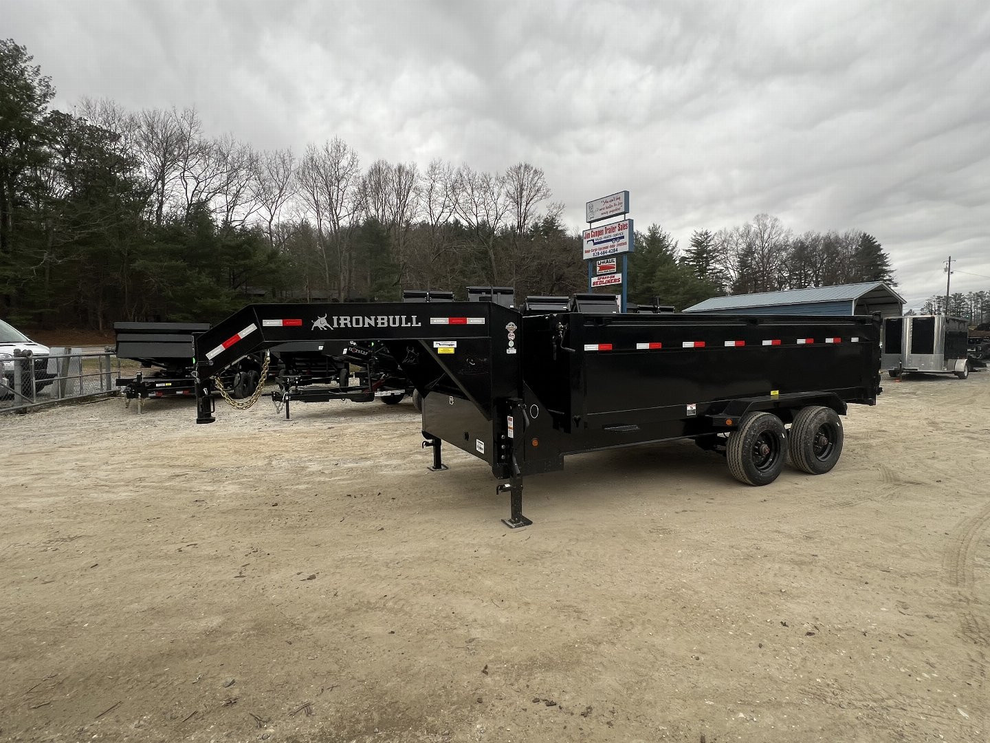 New 2026 IRON BULL Gooseneck Dump Trailer / DHG Series / 7x16 / 36" High Sides / Combo Rear Gates / 10,000# Electric Brake Axles / Dual Hydraulic Jacks