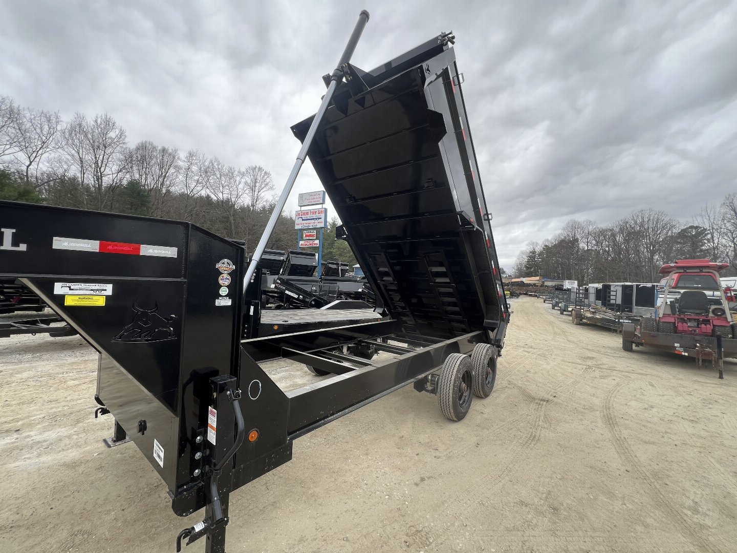 New 2026 IRON BULL Gooseneck Dump Trailer / DHG Series / 7x16 / 36" High Sides / Combo Rear Gates / 10,000# Electric Brake Axles / Dual Hydraulic Jacks