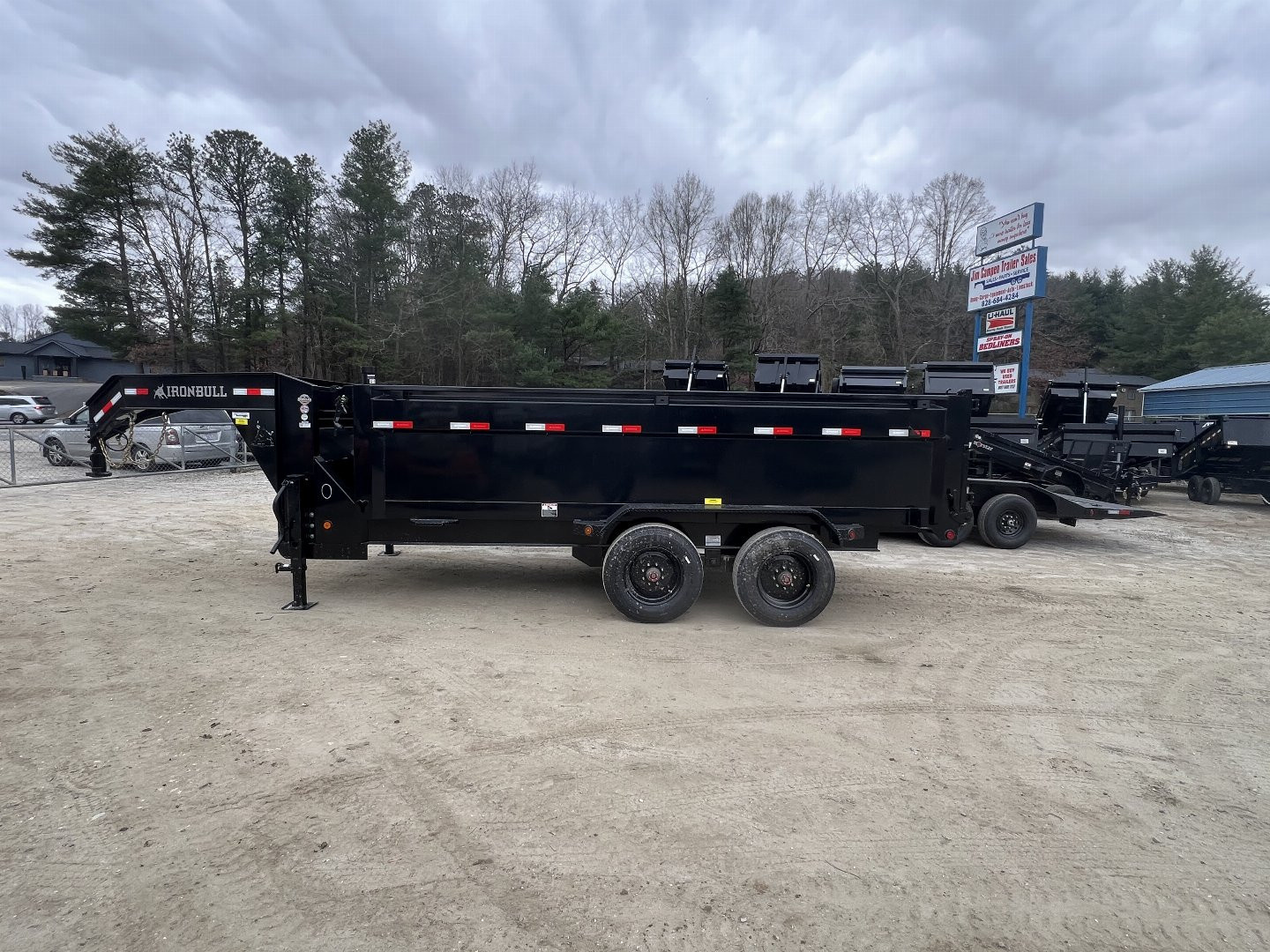 New 2026 IRON BULL Gooseneck Dump Trailer / DHG Series / 7x16 / 36" High Sides / Combo Rear Gates / 10,000# Electric Brake Axles / Dual Hydraulic Jacks