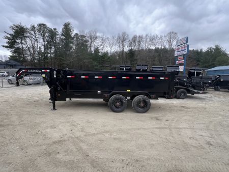 New 2026 IRON BULL Gooseneck Dump Trailer / DHG Series / 7x16 / 36" High Sides / Combo Rear Gates / 10,000# Electric Brake Axles / Dual Hydraulic Jacks