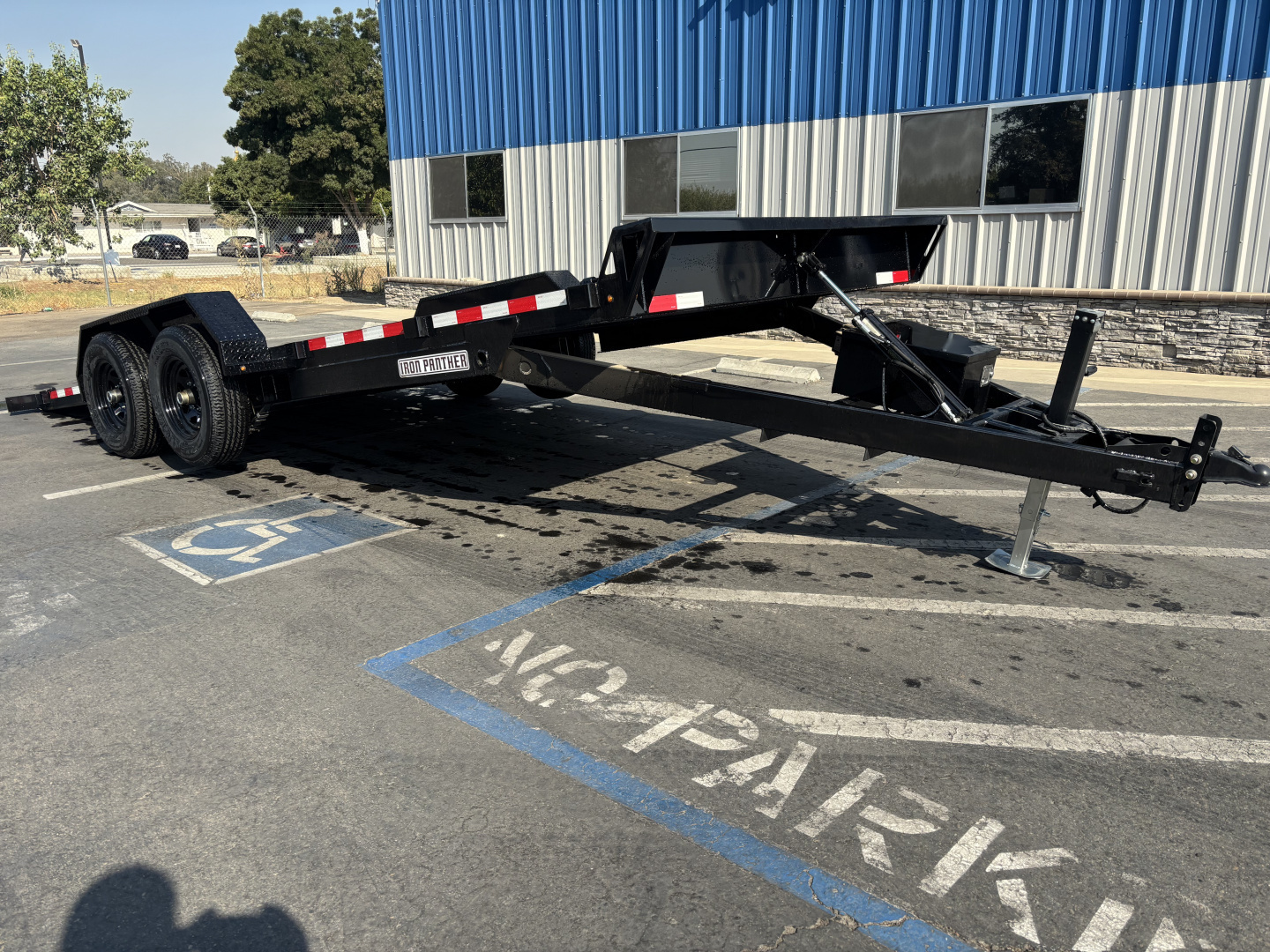 New 2025 Iron Panther 7'x20' Power Tilt Car / Racing Trailer 10k