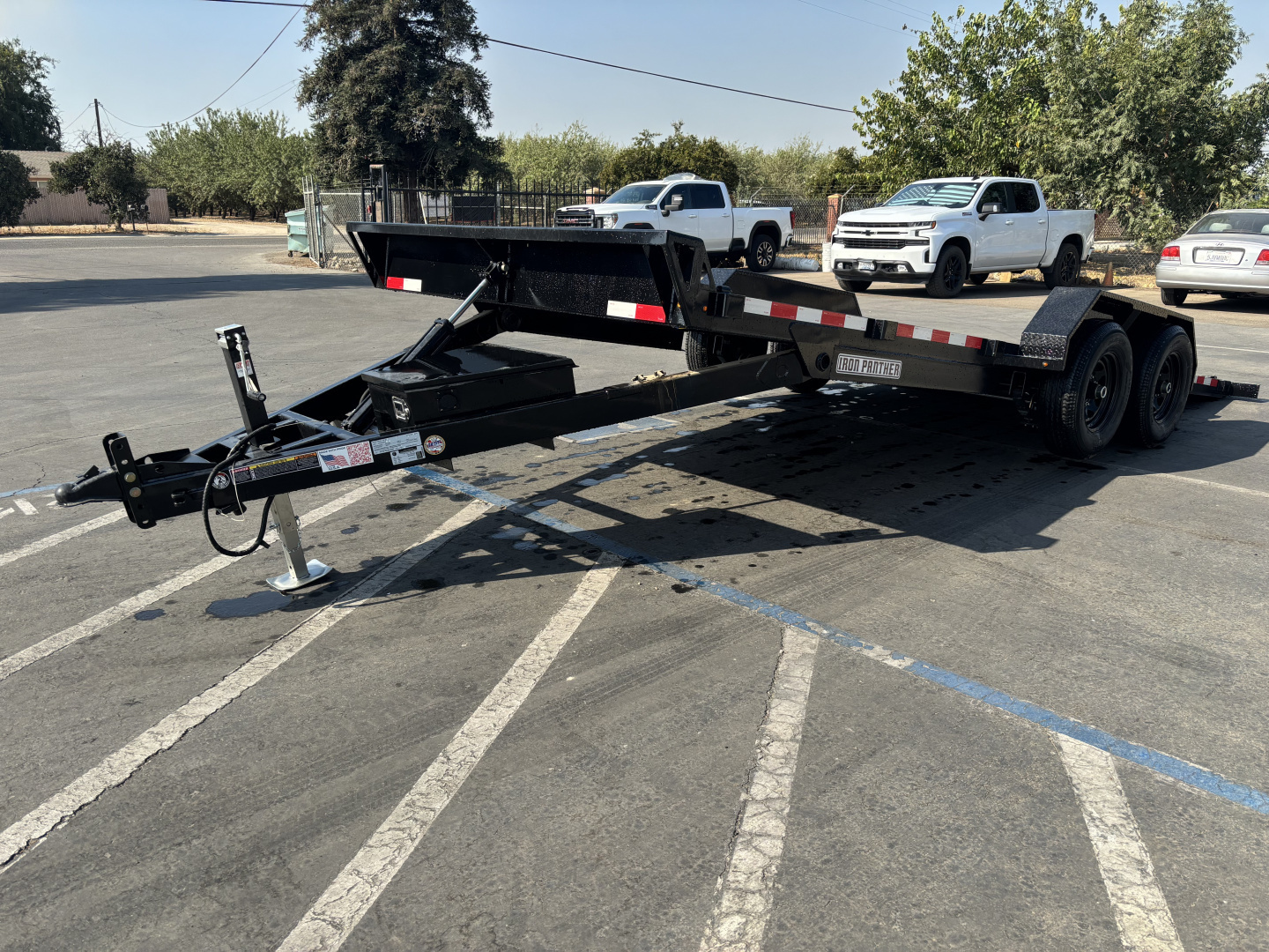 New 2025 Iron Panther 7'x20' Power Tilt Car / Racing Trailer 10k