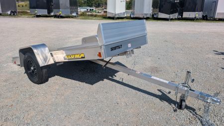 New 2026 Aluma 4'2" x 10 Tilt & GO Adventure Trailer (Snowmobiles, ATVs, Golf Carts!!!)