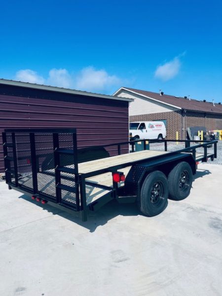 New 2025 Nolan 7X14 Landscape Utility Trailer 7K Tandem Axle