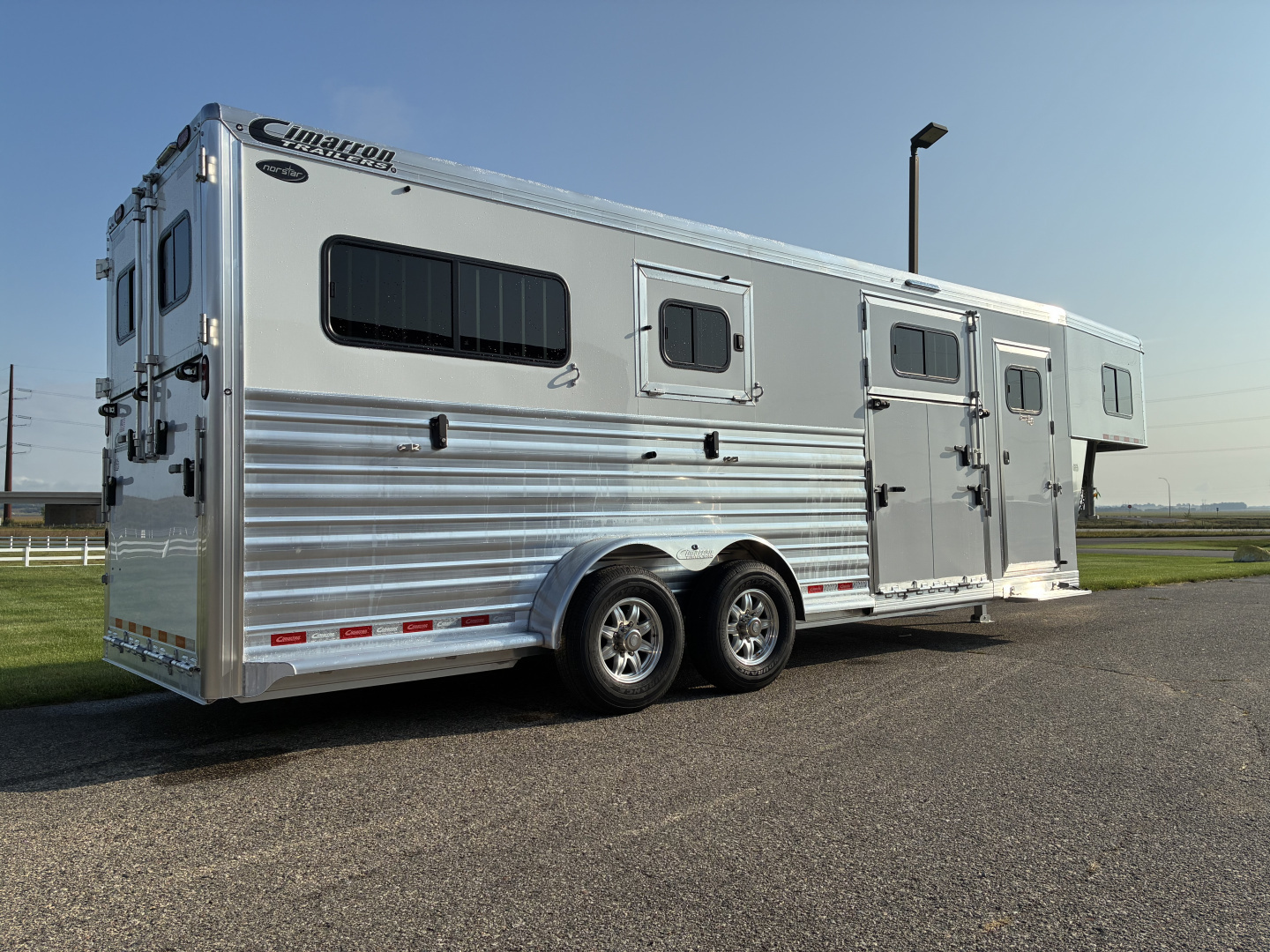 New 2026 Cimarron 2 + 1 Horse Trailer