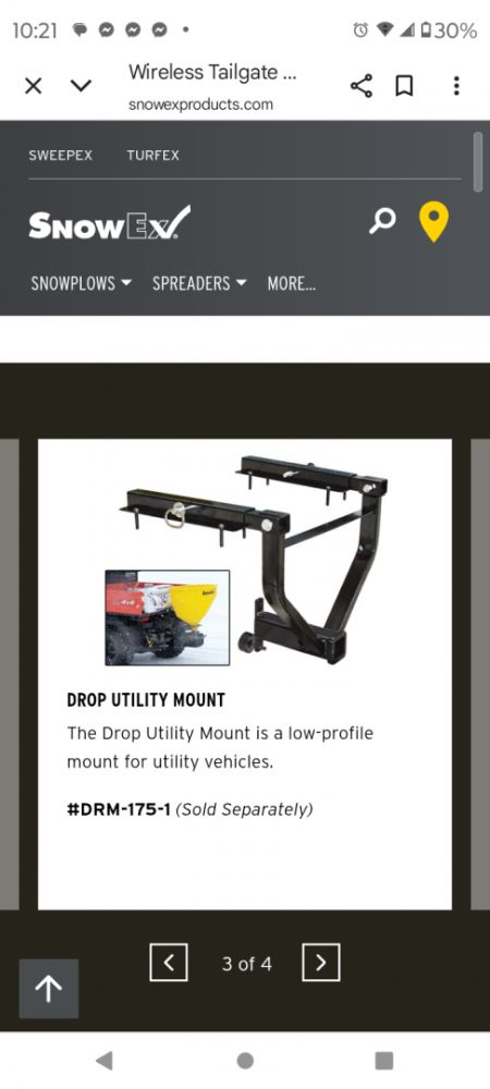 New 2027 SnowEx SR 210 Wireless Salter Snow Plow