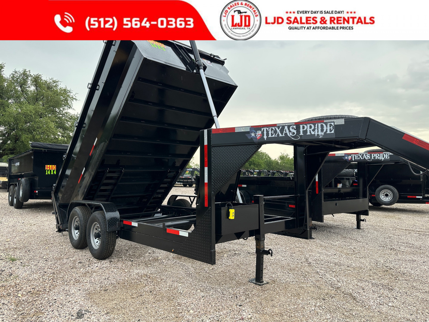 New 2026 Texas Pride - Gooseneck Dump Trailer 14'x3' - 16K GVWR