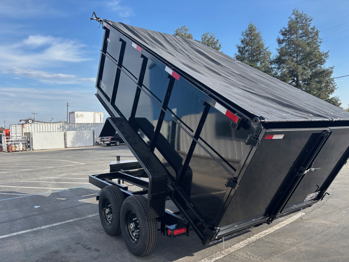 New 2026 TRU 7'x12'x4' Scissor Hoist Dump Trailer 14,000lbs GVWR
