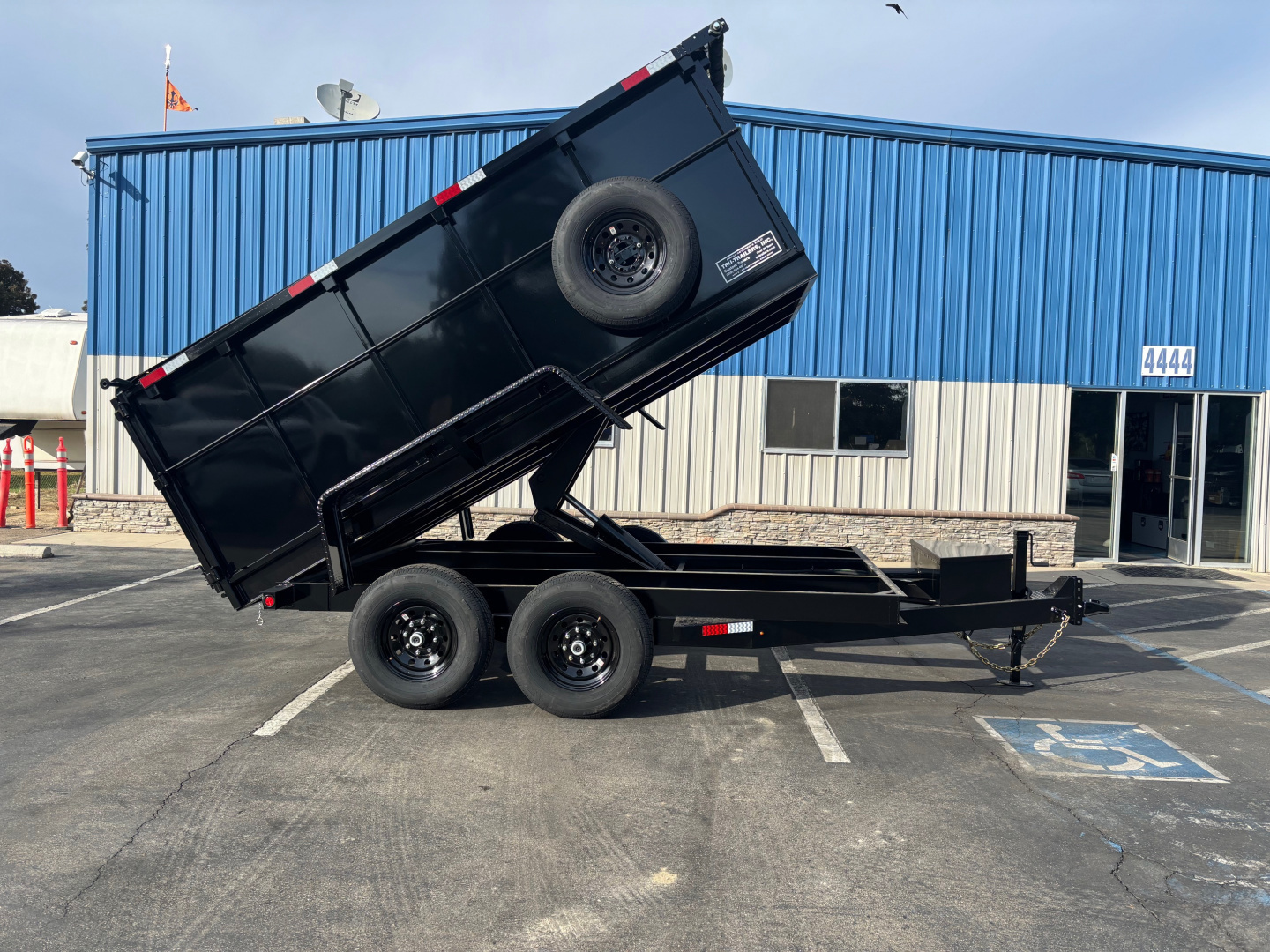 New 2026 TRU 7'x12'x4' Scissor Hoist Dump Trailer 14,000lbs GVWR