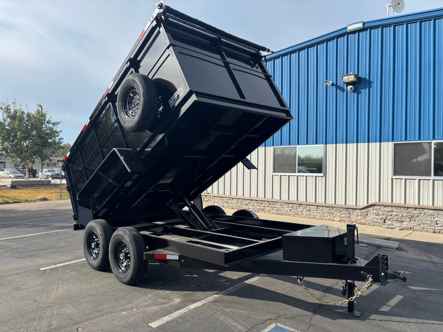 New 2026 TRU 7'x12'x4' Scissor Hoist Dump Trailer 14,000lbs GVWR