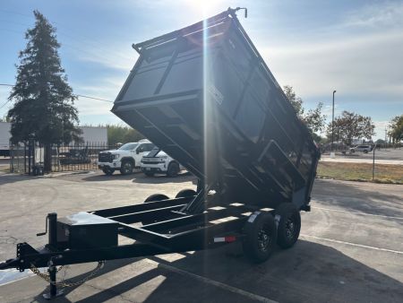 New 2026 TRU 7'x12'x4' Scissor Hoist Dump Trailer 14,000lbs GVWR