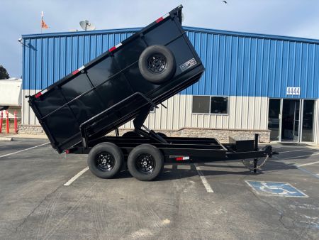 New 2026 TRU 7'x12'x4' Scissor Hoist Dump Trailer 14,000lbs GVWR