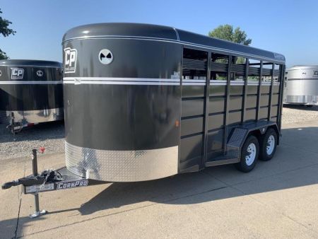 New 2025 CORNPRO SB16 7s Bumper Pull Stock / Stock Combo Trailer