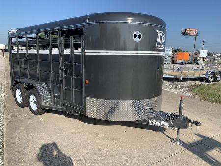 New 2025 CORNPRO SB16 7s Bumper Pull Stock / Stock Combo Trailer