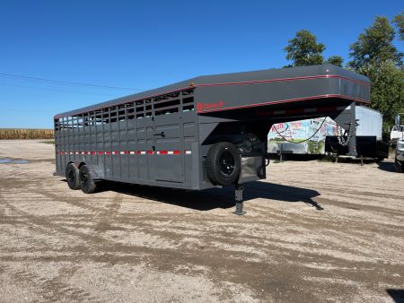 New 2027 Circle D 6'8 X 24 GN Stock / Stock Combo Trailer
