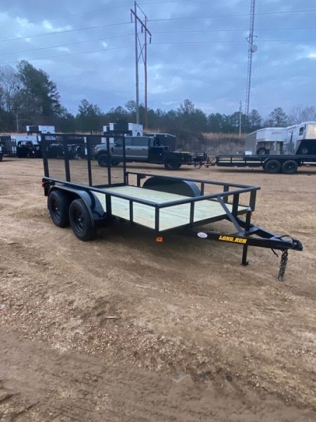 New Long Run 14' Tandem Axle Pipe-Top Utility 7000 GVWR